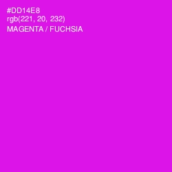 #DD14E8 - Magenta / Fuchsia Color Image